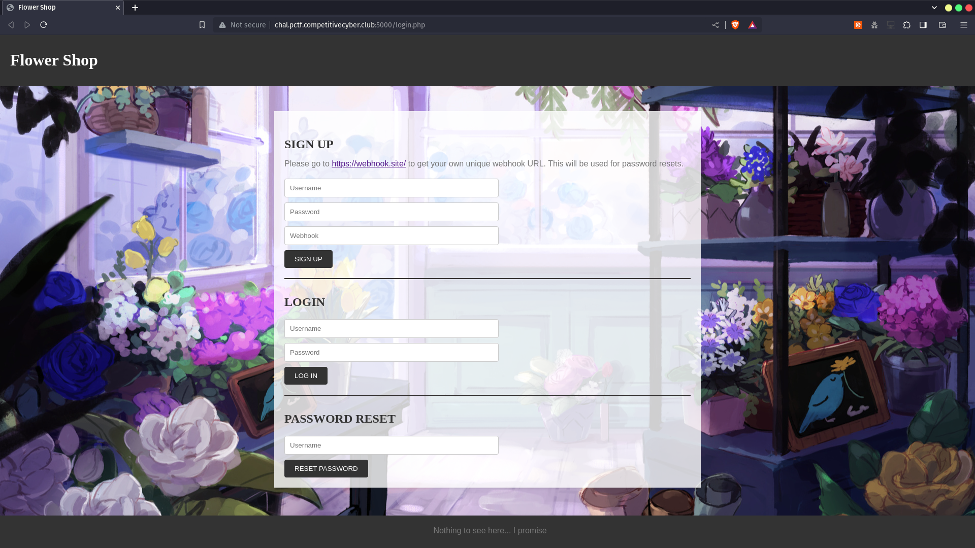 flower shop page