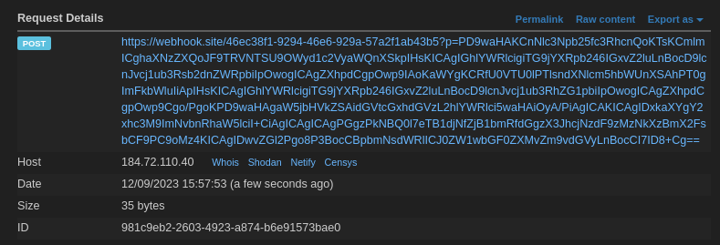 response